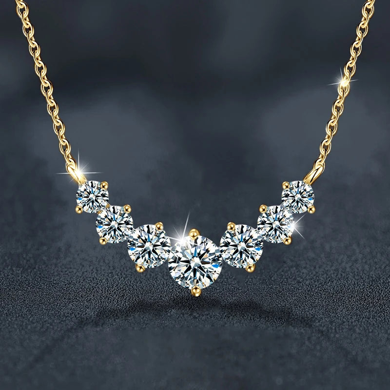 Smile- Collana Elegante con Pietre di Moissanite