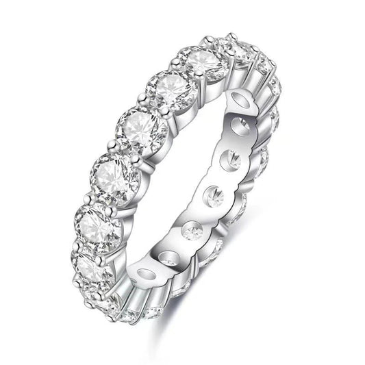 BYB-Anello artigianale in Moissanite
