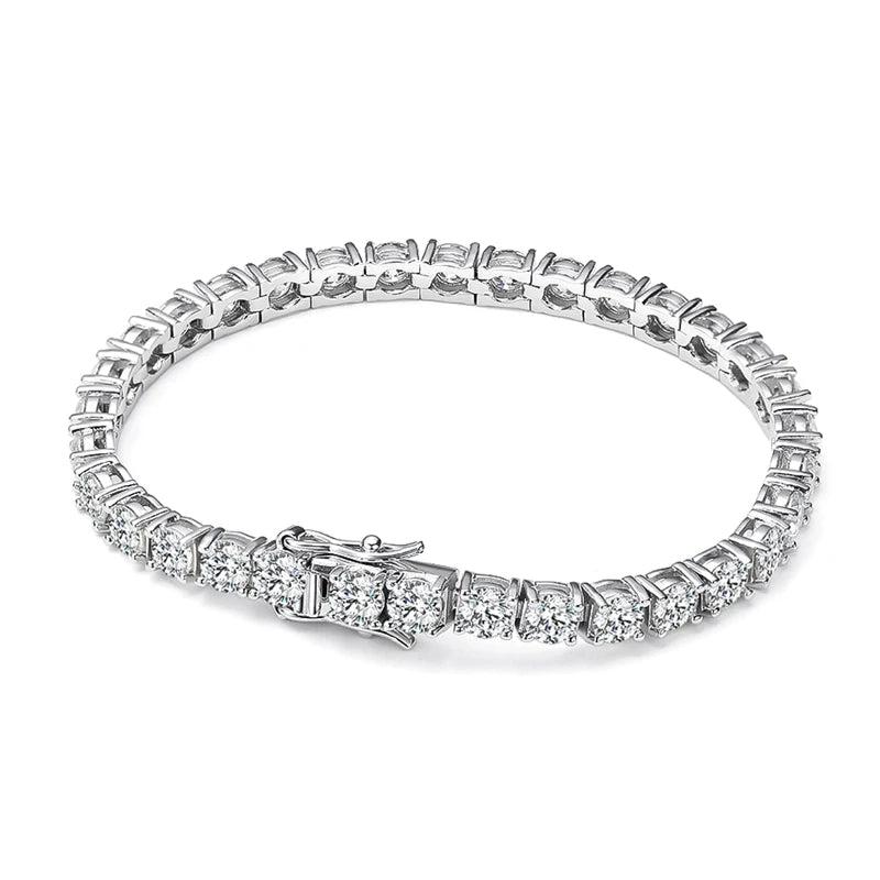 LEI- Bracciale Tennis in Moissanite a Pavé Totale