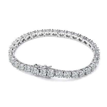 LEI- Bracciale Tennis in Moissanite a Pavé Totale