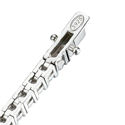 LEI- Bracciale Tennis in Moissanite a Pavé Totale