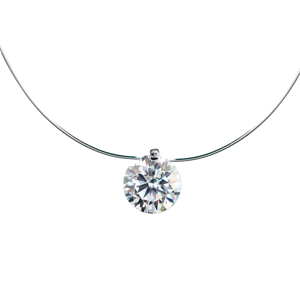 LOVIS-Collana con Pendente in Moissanite da Donna