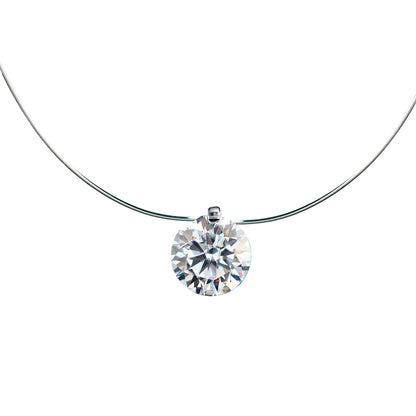 LOVIS-Collana con Pendente in Moissanite da Donna