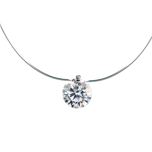 LOVIS-Collana con Pendente in Moissanite da Donna