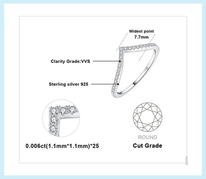FIFI-Anello Moissanite D Colore