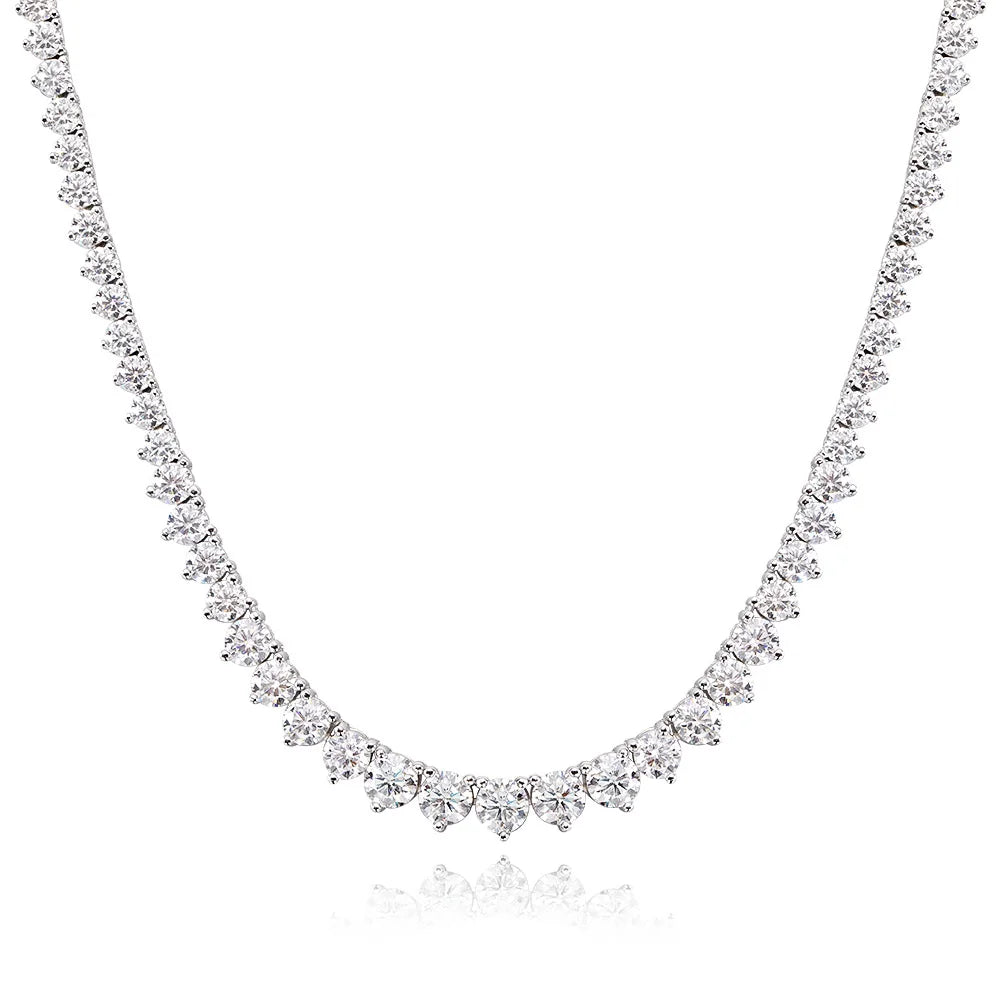 LILI – Elegante Collana Tennis con Moissanite (3 Griffe)