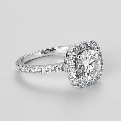 HALO-Moissanite Ring