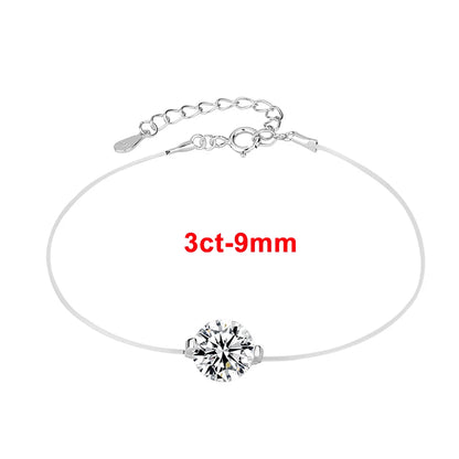 KITI-Bracciale Moissanite Donna – 6/8/9mm, Argento S925