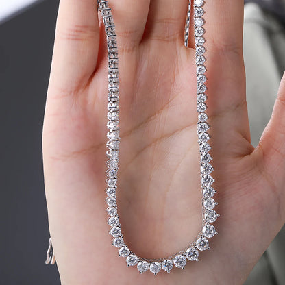 LILI – Elegante Collana Tennis con Moissanite (3 Griffe)