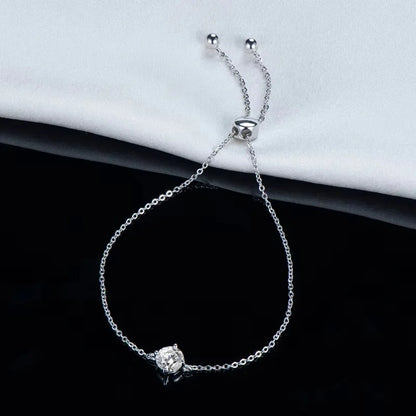 KITI2-Bracciale da donna elegante, moissanite 1 carato, argento S925