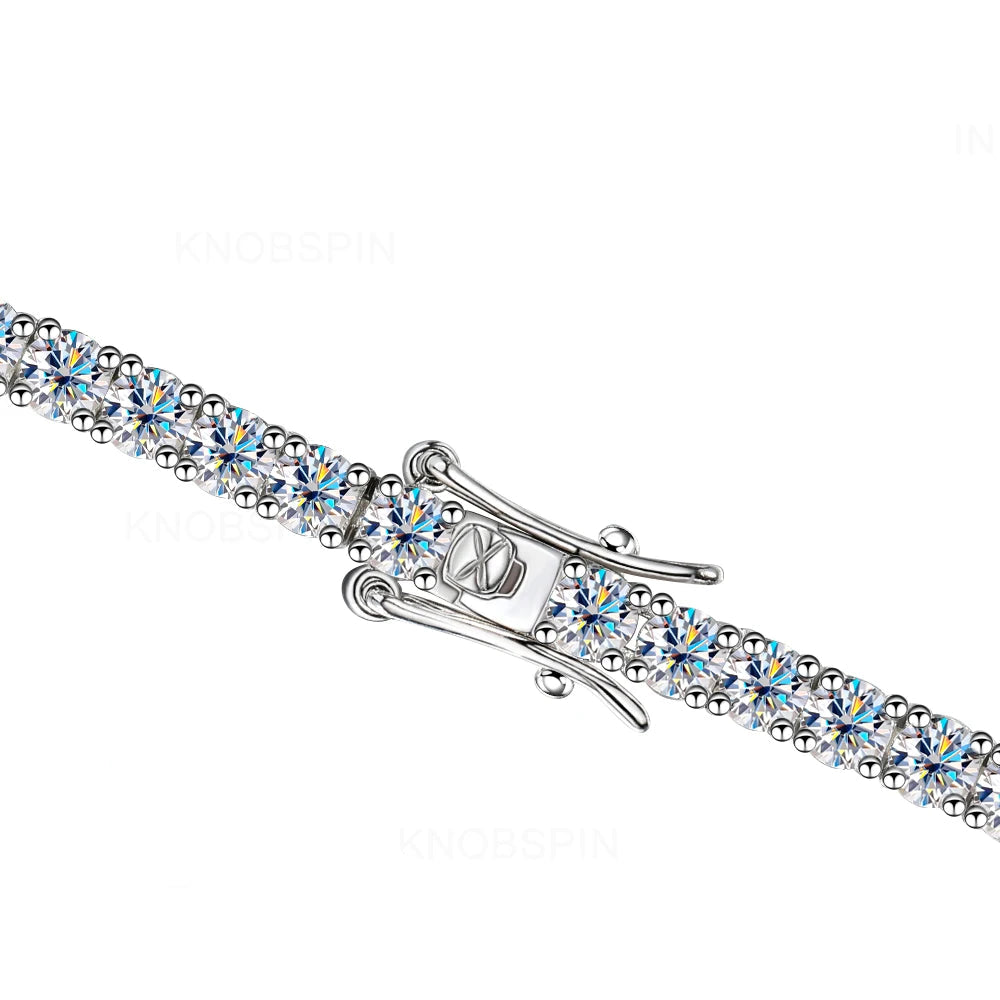 LEI- Bracciale Tennis in Moissanite a Pavé Totale
