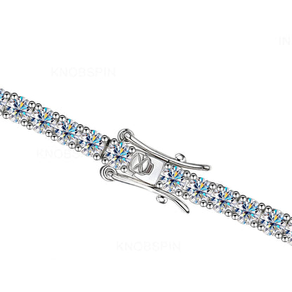 LEI- Bracciale Tennis in Moissanite a Pavé Totale