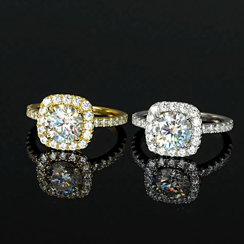 HALO-Moissanite Ring