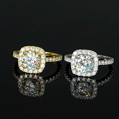 HALO-Moissanite Ring