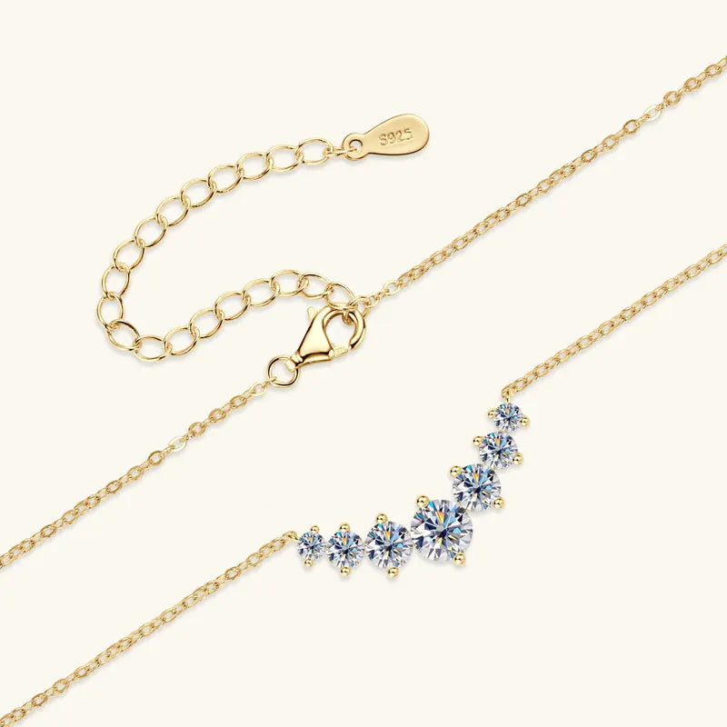Smile- Collana Elegante con Pietre di Moissanite