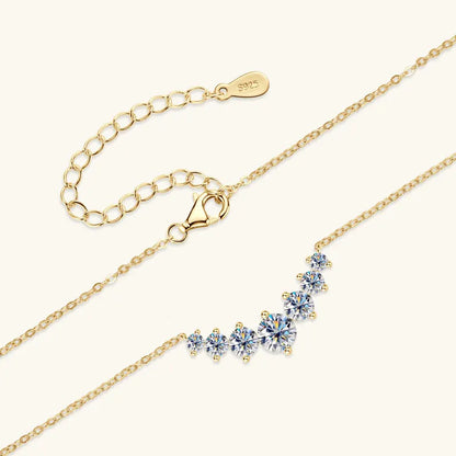 Smile- Collana Elegante con Pietre di Moissanite