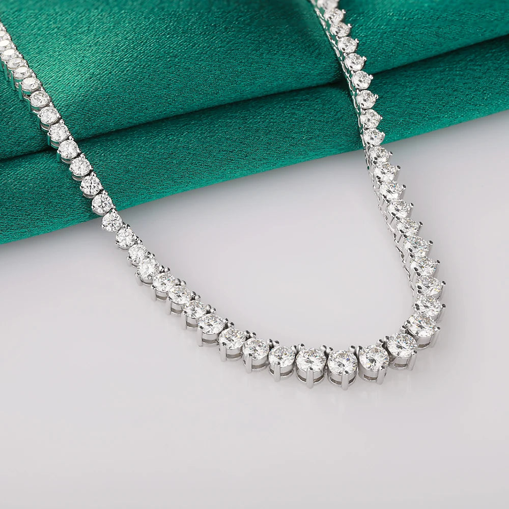LILI – Elegante Collana Tennis con Moissanite (3 Griffe)