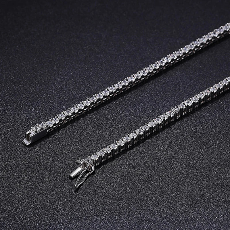 LOLINA- Collana da Tennis con Pietre Moissanite