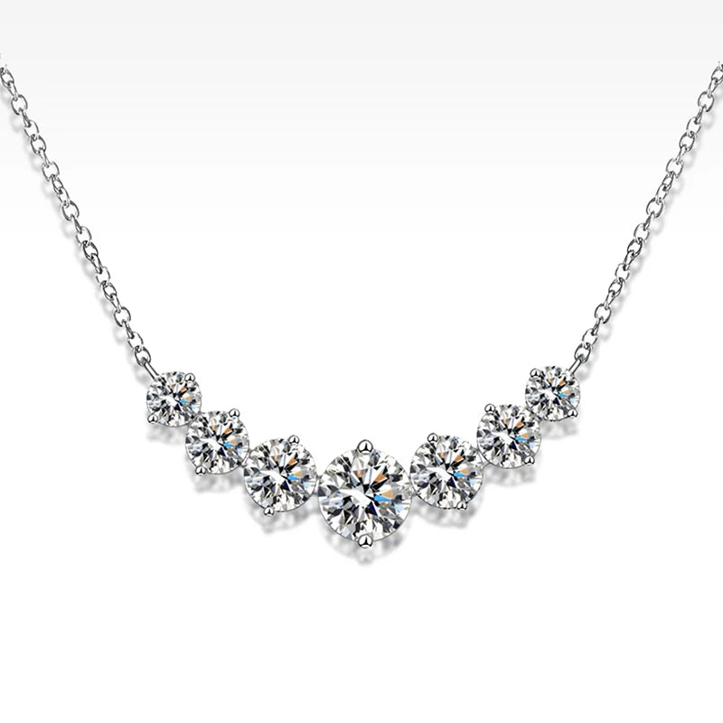 Smile- Collana Elegante con Pietre di Moissanite