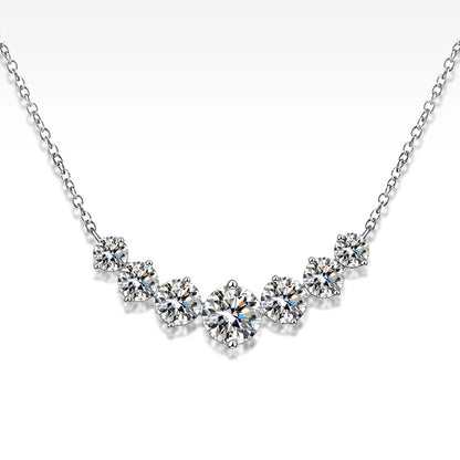 Smile- Collana Elegante con Pietre di Moissanite