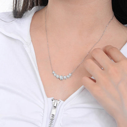 Smile- Collana Elegante con Pietre di Moissanite