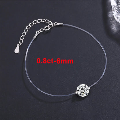 KITI-Bracciale Moissanite Donna – 6/8/9mm, Argento S925
