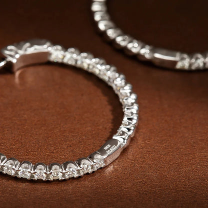 CER-Orecchini Moissanite 2mm argento 925