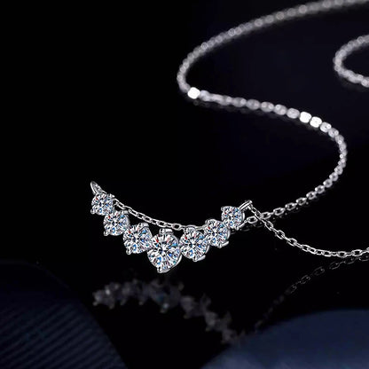 Smile- Collana Elegante con Pietre di Moissanite