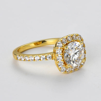 HALO-Moissanite Ring