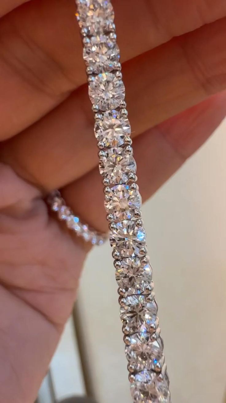 LEI- Bracciale Tennis in Moissanite a Pavé Totale
