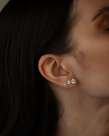 RIO-Orecchini Con Pietra Moissanite
